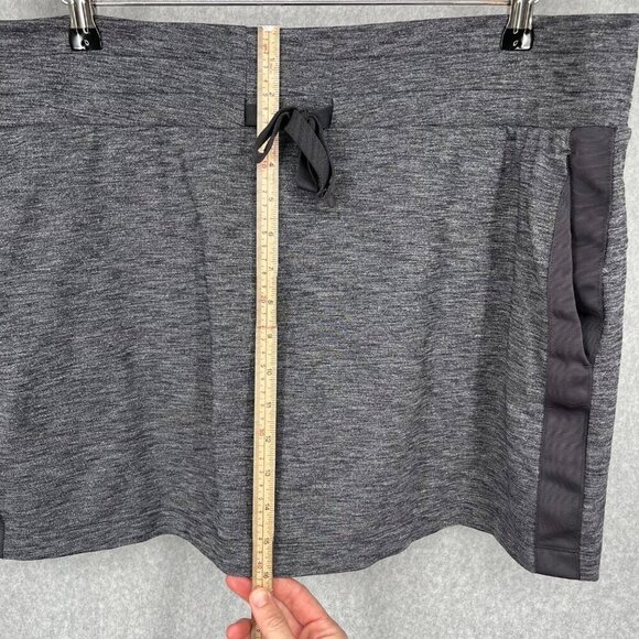 Athleta Metro Downtown Skort Size XL Heathered Gray Pockets Tennis Prep Golf EUC - Picture 12 of 14